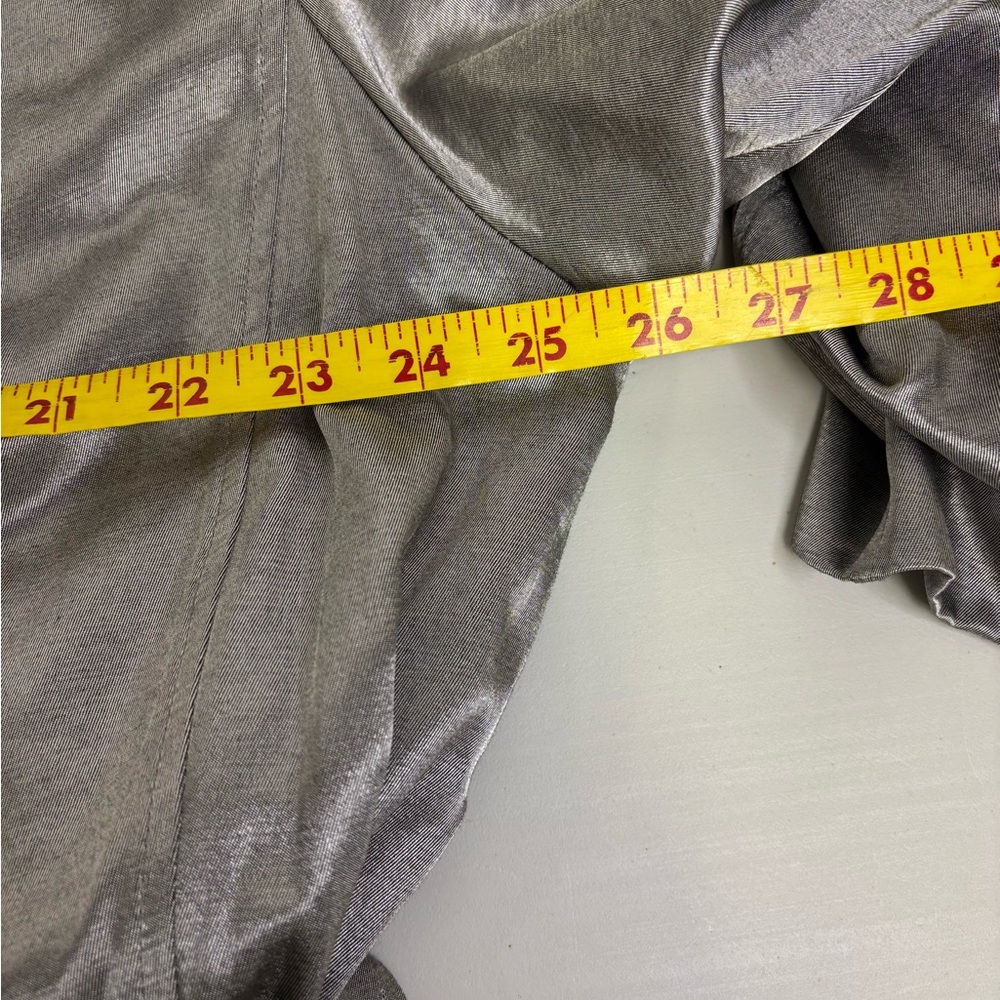 Ruby Rd. Silver Ruffle-Collar Belted Trench - Picture 5 of 7